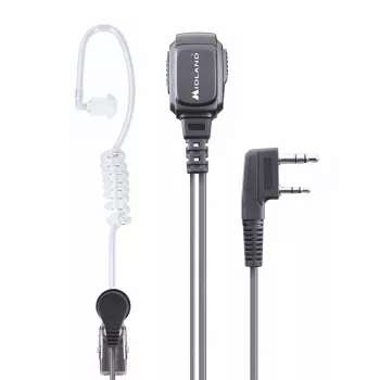 Midland MA 31LK Pro casque filaire à tube acoustique - noir/transparent