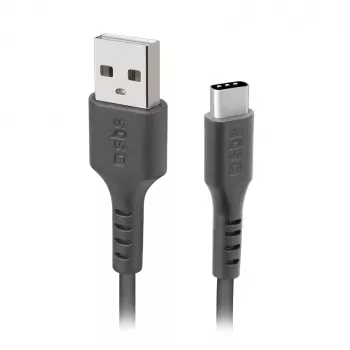 SBS TECABLETC3MTK câble USB-A vers USB-C 3 m noir