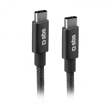 Câble USB-C vers USB-C SBS TECABLETCC20BK 25W Power Delivery 1,5m - gris