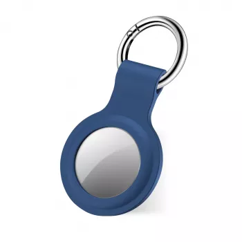 SBS étui en silicone pour Apple AirTag bleu