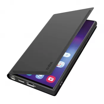 Étui portefeuille avec support SBS Galaxy S25 Ultra noir (TEWALSAS25UK)