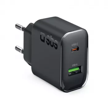 Chargeur SBS STEP BY STEP 65 W 1c + 1a noir
