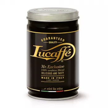 Café moulu 100 % arabica Mr. Exclusive Lucaffe 250 g boîte métallique