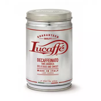 Café moulu décaféiné LUCAFFE' 250 g boîte