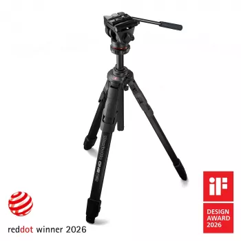 Trépied aluminium Manfrotto ONE avec tête fluide 500X