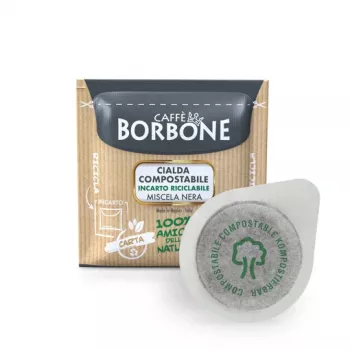 Dosettes de café Caffè Borbone Miscela Nera 44 mm système ESE, lot de 100, 7,2 g chacune