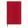 Moleskine Monochromatic carnet de notes Large rouge couverture souple ligné 192 pages 13x21 cm