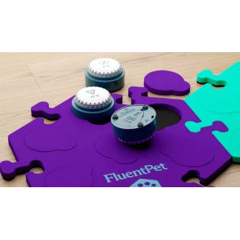 FluentPet Speak Up Buttons - Ensemble de communication 12 boutons pour chiens et chats