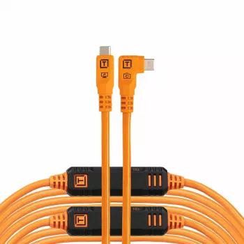 Tether Tools TetherPro USB-C Optima 10G coudé orange 9,4 m
