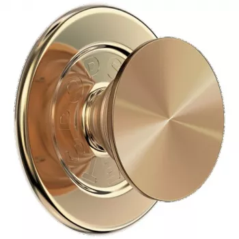 Support et grip pour téléphone Popsockets Round Radial Gold Aluminum MagSafe doré 807259