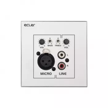 Panneau mural Kindermann WPaMIX-T XLR/RCA volume/mixage