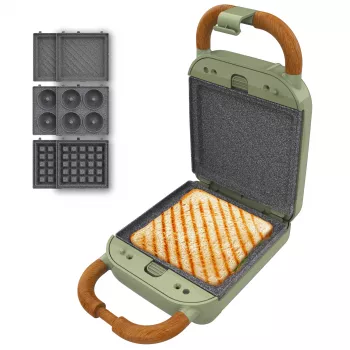 Machine à sandwich Cecotec Rock'nToast Retro One verte 750 W