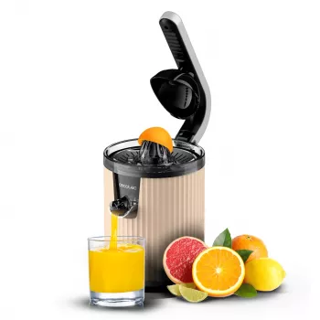 Extracteur de jus lent Cecotec Xqueeze RetroJuice 600 600 W beige