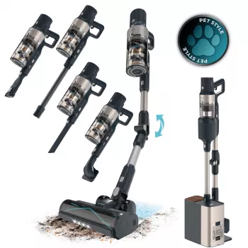 Cecotec Conga Rockstar 5500 Hurricane Station Pet Flex aspirateur balai sans fil