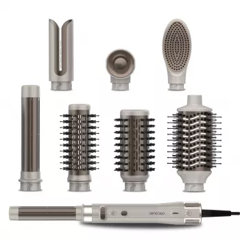 Lisseur Cecotec CeramicCare 8in1 AirGlam Gyro Champagne