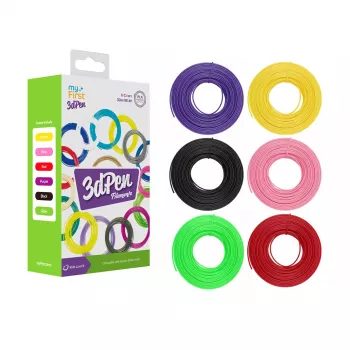Myfirst filament PLA 6x5m 1,75mm couleurs chaudes pour stylo 3D FP8001AC-WC01