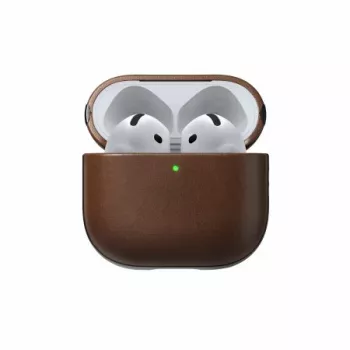 Coque NOMAD GOODS Modern Leather pour Apple AirPods 4 marron