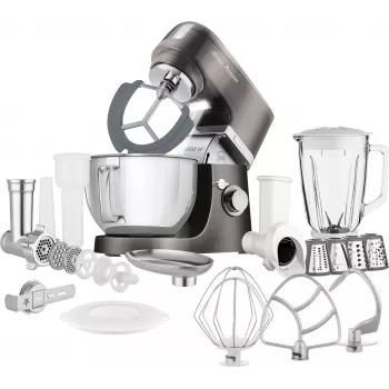 SENCOR STM 6378BK Batteur sur socle 1000 W, bol inox 4,5 L, mouvement planétaire, noir