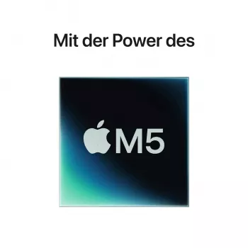 Apple MacBook Pro 14 M5 argent, CPU M5 10 cœurs, GPU 10 cœurs, 24 Go de RAM, SSD 1 To, clavier allemand, verre Nano-Texture (Z1KN_5_DE_CTO)