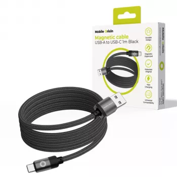Mobile Origin câble magnétique USB-A vers USB-C noir 1 m