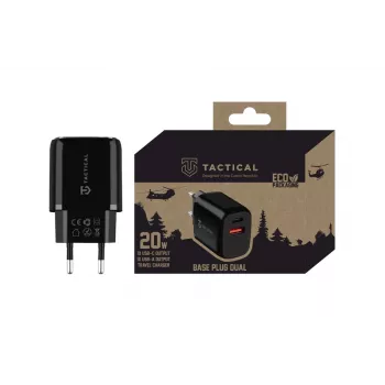 Chargeur de voiture Tactical Base Plug Dual noir avec 2 ports USB-A, 3,1 A, 15,5 W