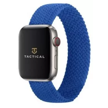 Bracelet tressé Tactical pour Watch 1/2/3/4/5/6/7/SE 42/44/45mm taille M bleu