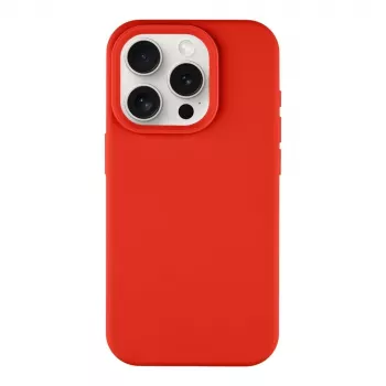Coque arrière Tactical Back Cover Velvet Smoothie pour iPhone 15 Pro - rouge chili