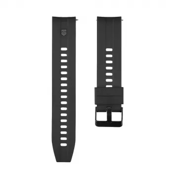 Bracelet en silicone Tactical Quick Release 20mm noir