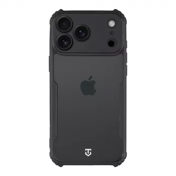 Coque arrière Tactical Quantum Stealth pour Apple iPhone 17 Pro Max transparente/noire