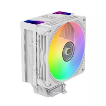 Ventilateur CPU Rampage Octagon C70 avec LCD, ventilateur ARGB 120 mm, AM5/LGA1700, blanc