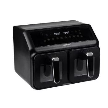 Friteuse à air ALPINA Dual Zone 2x4L 2200W Noir