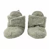 Lodger Polar Fleece Baby Slipper Booties with Anti-Slip Sole, Sage Green (Elm), 6-12 Months