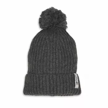 Bonnet bébé Lodger 100 % laine mérinos graphite Pigeon 3-6 mois