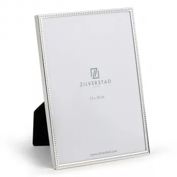 Cadre photo brillant en métal Zilverstad Sweet Memory 13x18 bord perlé argent 7154231