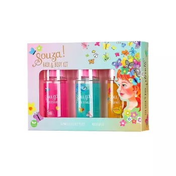 Ensemble de brumes pour cheveux et corps pour enfant Souza! 3 x 50 ml