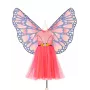 Costume papillon Souza avec robe et ailes, 5-7 ans