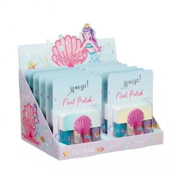 Ensemble de vernis à ongles sirène pour enfants Souza! 4 pièces