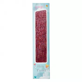 Extension de cheveux à clip rose Souza ! - pièce de cheveux synthétiques pour déguisement enfant