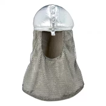 Casque de chevalier souple avec cotte de mailles Amaury Souza !