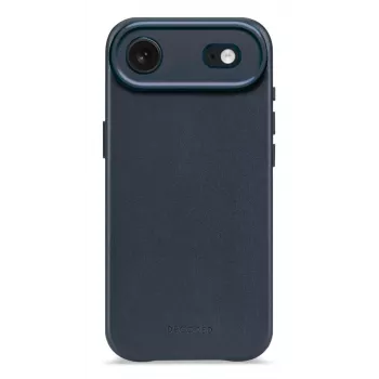 Coque arrière en cuir Decoded pour iPhone 17 Air avec MagSafe - Navy Shadow