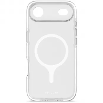 Coque arrière transparente Decoded DropTec pour iPhone 17 Air, cadre blanc