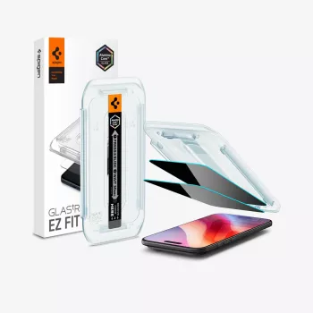 Protection d'écran confidentialité Spigen Glas.tR EZ Fit AC pour iPhone Air (lot de 2)