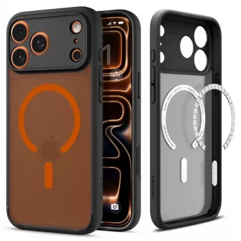 Coque SPIGEN ULTRA HYBRID MAG MAGSAFE IPHONE 17 PRO MAX FROST BLACK/ORANGE