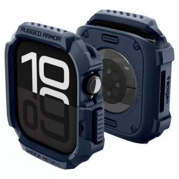 Coque Spigen Rugged Armor V2 pour Apple Watch 42 mm, bleu marine