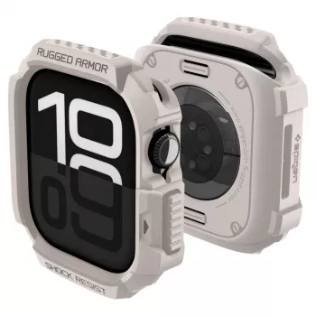 Coque SPIGEN Rugged Armor V2 pour Apple Watch 10 / 11 (42 mm), beige dune