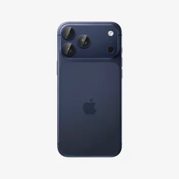 Protecteur d'objectif Spigen Optik Pro XL GLAS.TR EZ FIT pour Apple iPhone 17 Pro Max, bleu