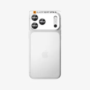Protecteur d'objectif Spigen Optik Pro XL Glass EZ Fit pour iPhone 17 Pro Max, argent
