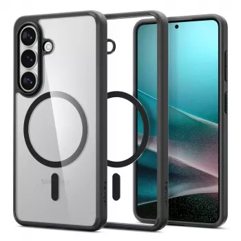 Coque Spigen Ultra Hybrid Mag MagSafe pour Samsung Galaxy S26+, transparente/noire
