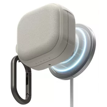 Coque RINGKE ONYX Magnetic MagSafe pour Samsung Galaxy Buds 4 / 4 Pro, Warm Grey