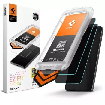 Spigen Glas.tR EZ Fit Pro AC HD Protection d'écran confidentialité 2-pack pour Samsung Galaxy S26+ Plus